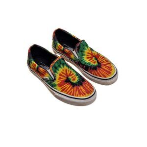 Vans Off The Wall Tye Dye Rasta Slip-On Unisex M6.5 W 8